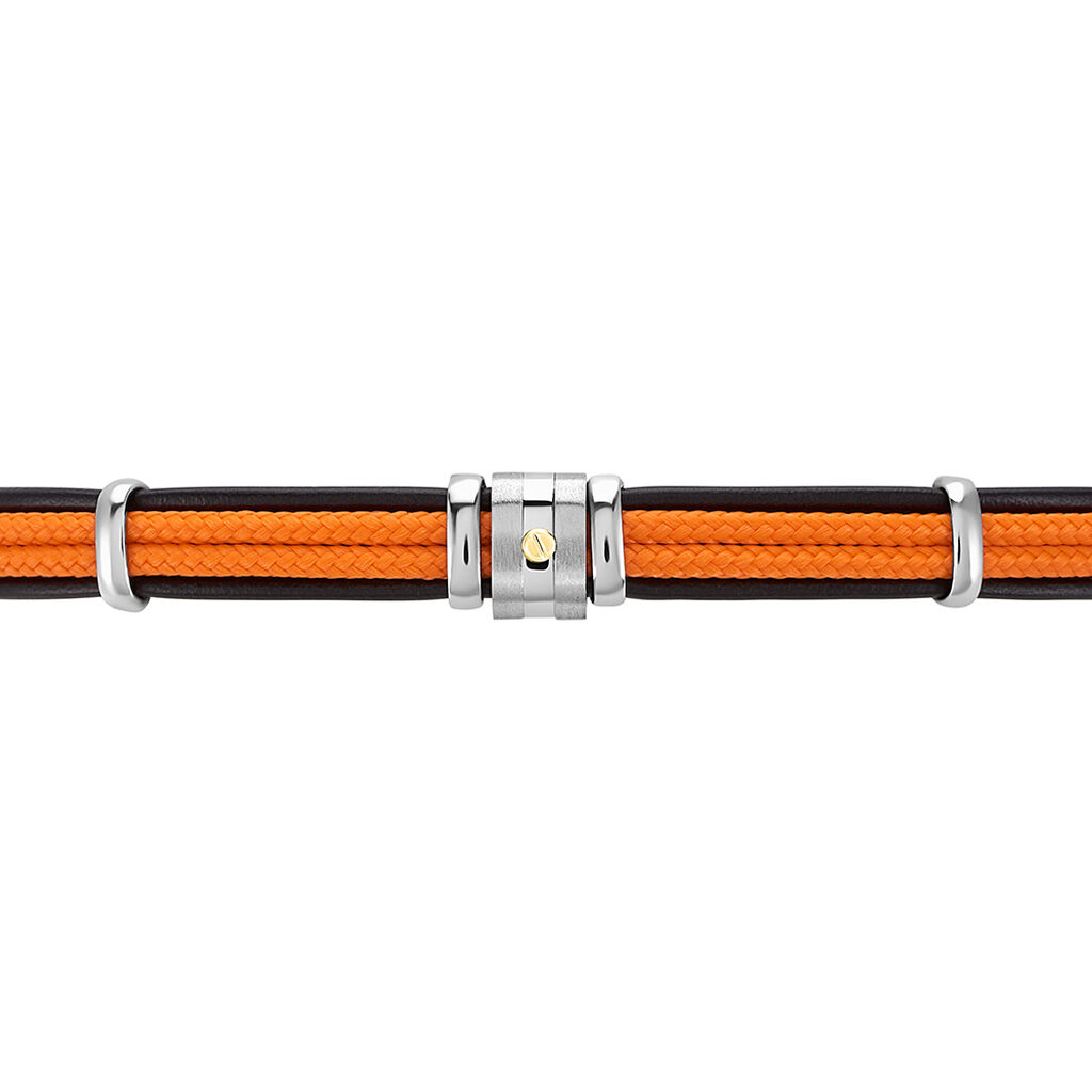 Bracelet Jourdan Cuir Noir - Bracelets Homme | Histoire d’Or