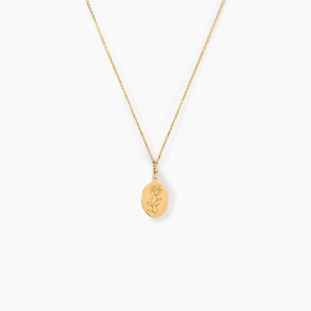 Collier Rozsa Or Jaune - Colliers Naissance Femme | Histoire d&rsquo;Or