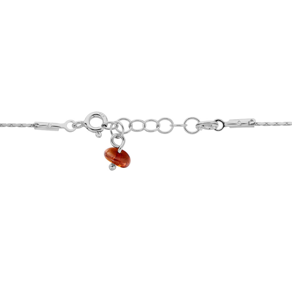 Bracelet Argent Blanc Nolana Ambre - Bracelets Femme | Histoire d&rsquo;Or