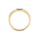 Bague Gamboa Plaqu&eacute; Or Jaune Verre Oxyde De Zirconium - Bagues solitaires Femme | Histoire d&rsquo;Or