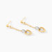 Boucles D'oreilles Pendantes Louisa Or Bicolore - Boucles d'oreilles pendantes Femme | Histoire d’Or