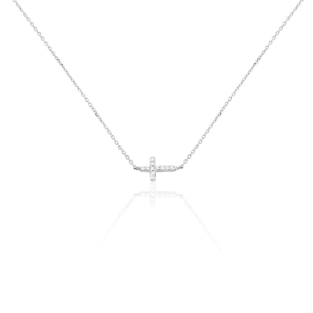 Collier Like A Virgin Or Blanc Oxyde De Zirconium - Colliers Femme | Histoire d&rsquo;Or