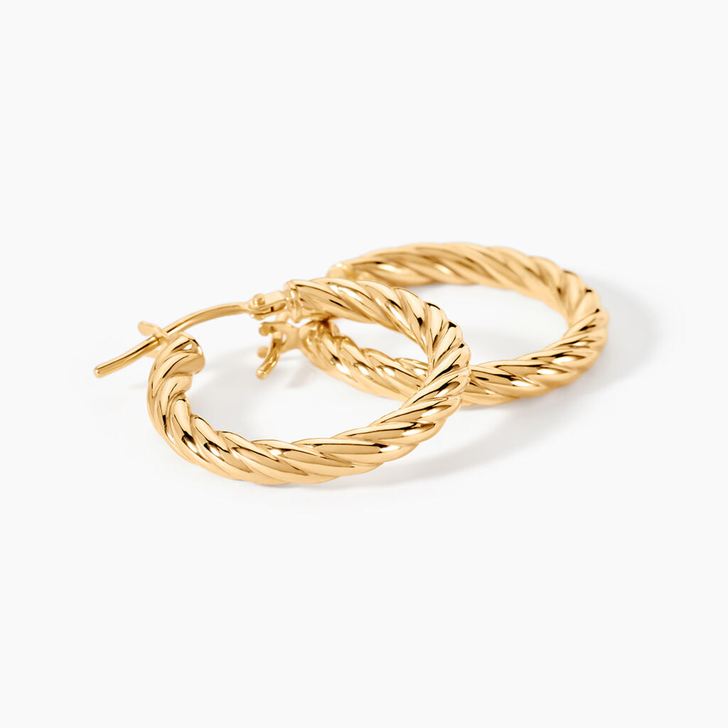 Créoles Gavrel Or Jaune - Boucles d'oreilles créoles Femme | Histoire d’Or