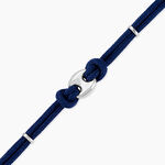 Bracelet Fabrice Acier Blanc - Bracelets cordon Homme | Histoire d&rsquo;Or