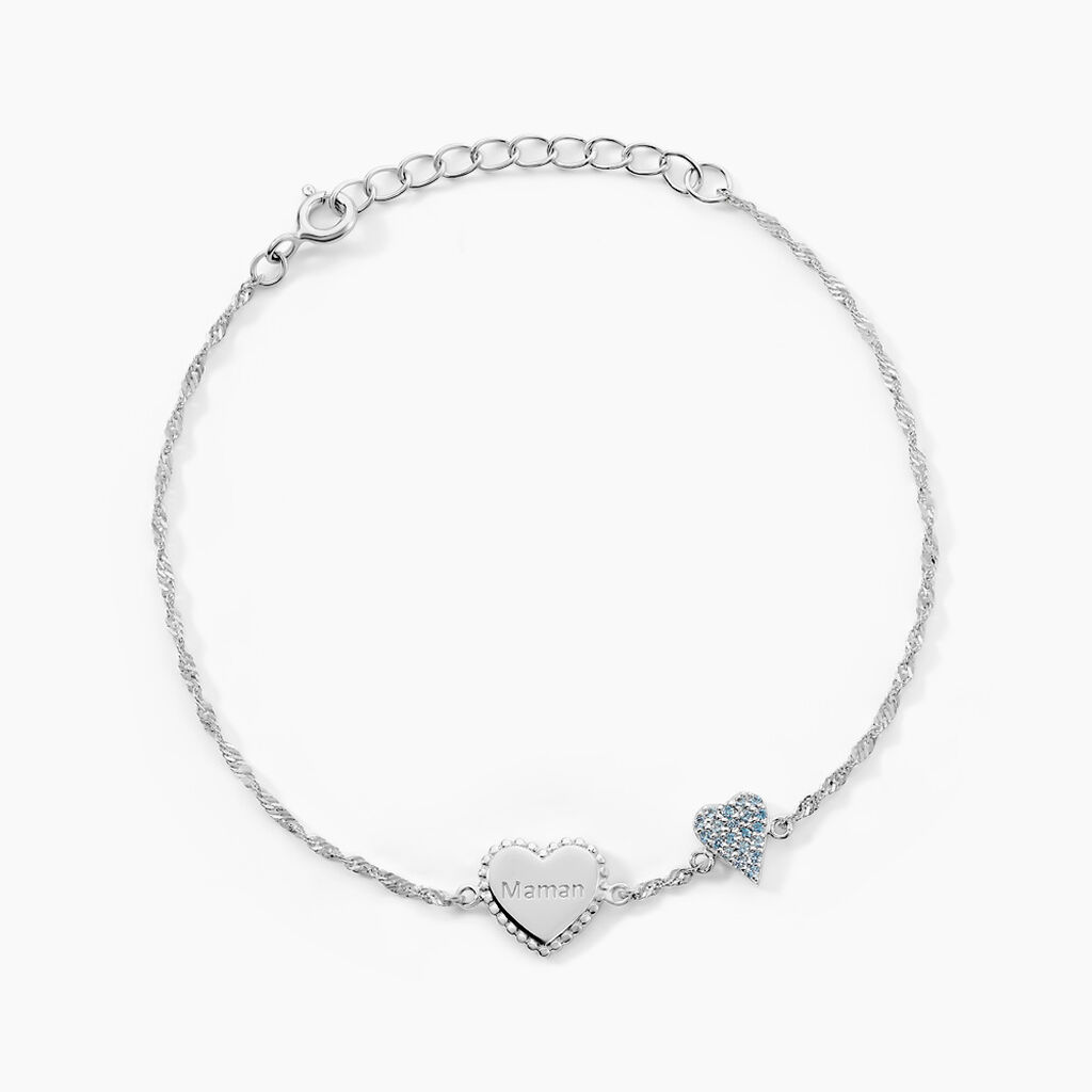 Bracelet Gloria Argent Blanc Oxyde De Zirconium - F&ecirc;te des m&egrave;res Femme | Histoire d&rsquo;Or