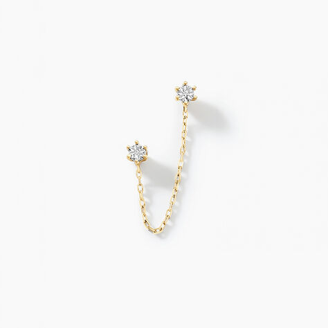 Bijou D'oreille Unitaire Godric Or Jaune Diamant - Ear cuffs Femme | Histoire d&rsquo;Or