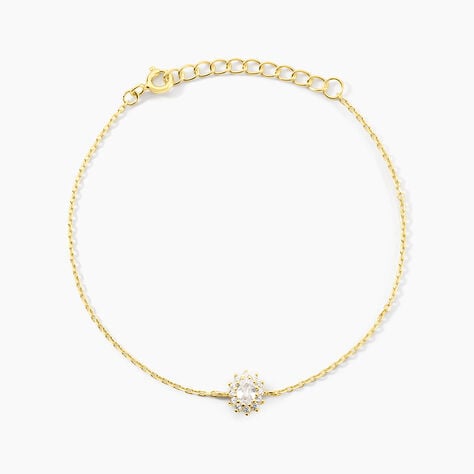 Bracelet Oliviane Argent Jaune Oxyde De Zirconium - Bracelets Femme | Histoire d&rsquo;Or