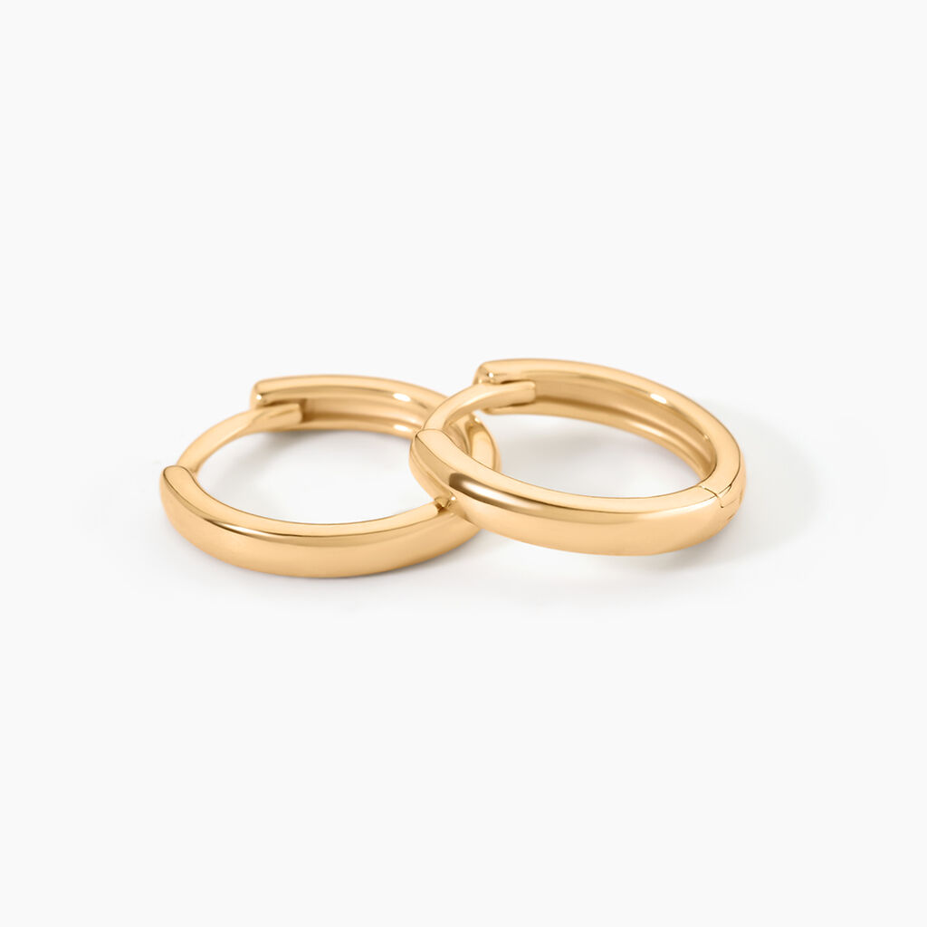 Cr&eacute;oles Eva Plaqu&eacute; Or Jaune - Boucles d'oreilles cr&eacute;oles Femme | Histoire d&rsquo;Or