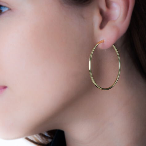 Créoles Verania Or Jaune - Boucles d'oreilles créoles Femme | Histoire d’Or