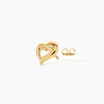 Boucles D'Oreilles Puces Anne-Maudae Argent Dor&eacute; A L'Or 750/1000 - Boucles d'oreilles fantaisie Femme | Histoire d&rsquo;Or