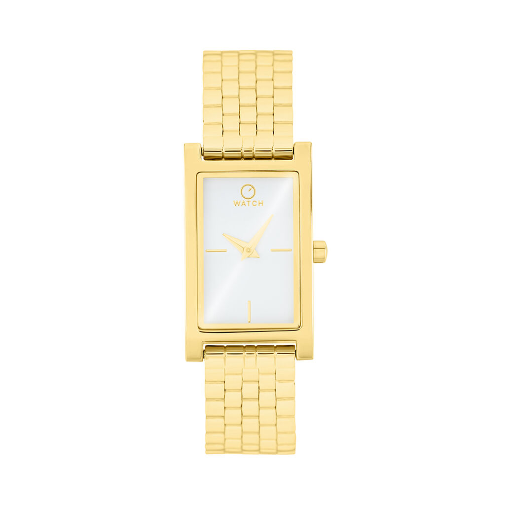 Montre O Watch Oblong Blanc - Montres Femme | Histoire d’Or