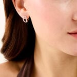 Cr&eacute;oles Livie Argent Blanc Oxyde De Zirconium - Cr&eacute;oles fantaisie Femme | Histoire d&rsquo;Or
