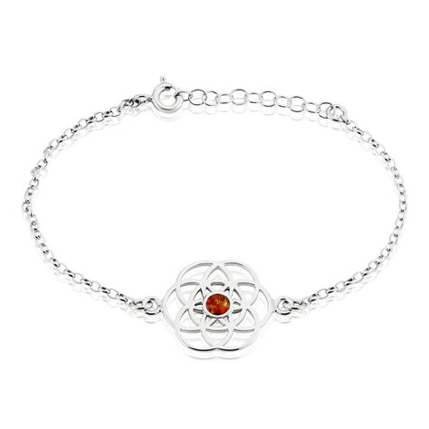 Bracelet Argent Blanc Aeson Ambre - Bracelets Femme | Histoire d’Or