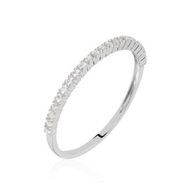 Demi-alliance Julietta Pm Or Blanc De Zirconium - Alliances Femme | Histoire d’Or