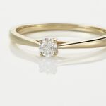 Bague Solitaire Or Jaune Aphrodite Diamant - Bagues solitaires Femme | Histoire d&rsquo;Or