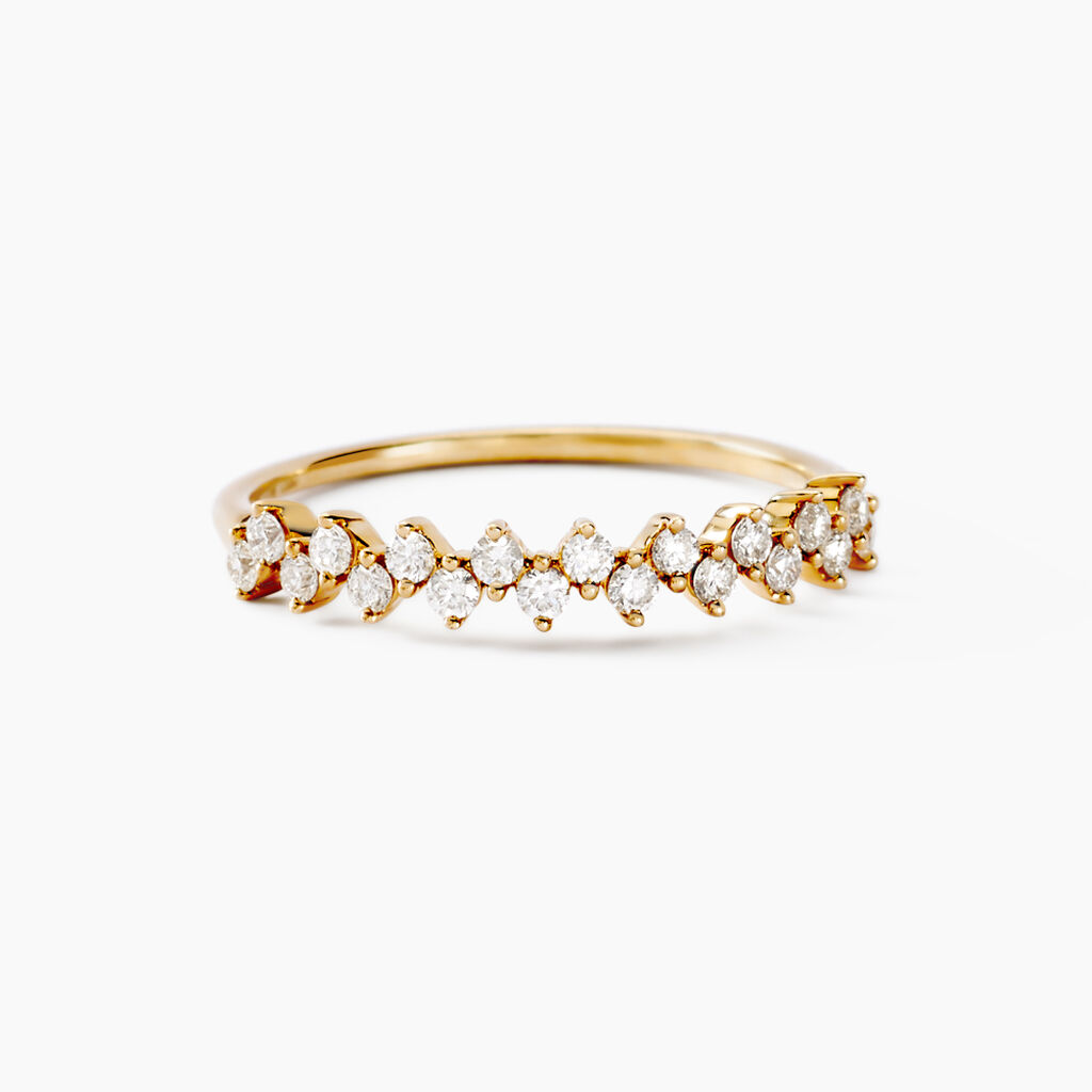 Alliance Jodene Or Jaune Diamant Synthétique - Alliances Femme | Histoire d’Or
