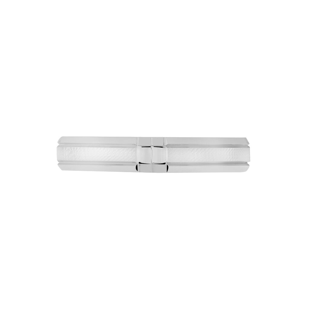 Alliance Hades Texture Ruban Plat Palladium Blanc - Alliances Homme | Histoire d’Or