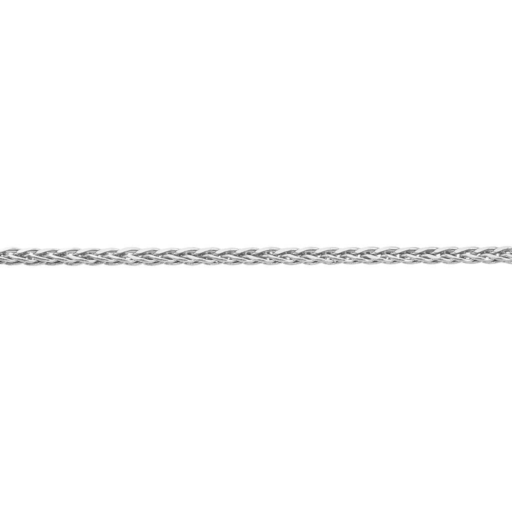 Bracelet Sherihane Maille Palmier Argent Blanc - Bracelets chaîne Femme | Histoire d’Or