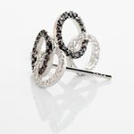 Boucles D'oreilles Puces Bella Or Blanc Diamant - Clous d'oreilles Femme | Histoire d&rsquo;Or
