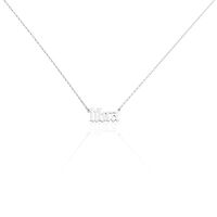 Collier Argent Blanc Astro