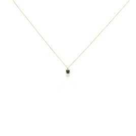 Collier Campsis Or Jaune Malachite - Colliers Femme | Histoire d’Or