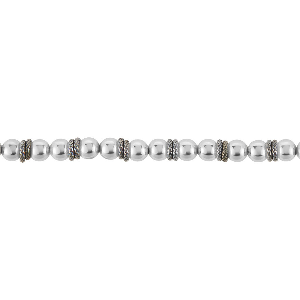 Bracelet Argent Venturin Email - Bracelets Homme | Histoire d’Or