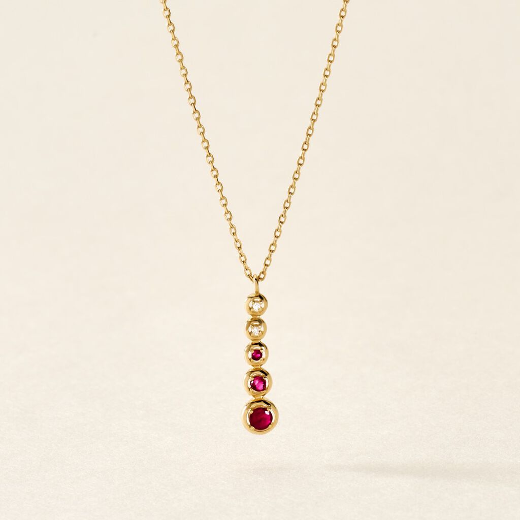 Collier Josephine Or Jaune Rubis - Colliers Femme | Histoire d’Or