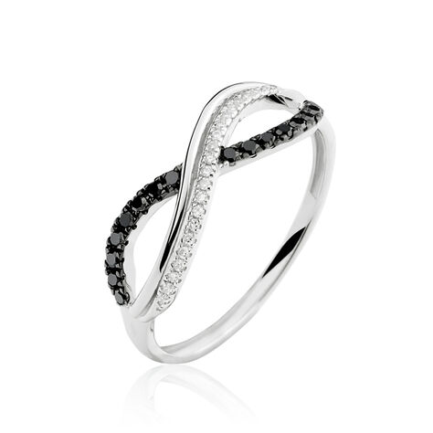 Bague Rejane Or Blanc Diamant - Bagues avec pierre Femme | Histoire d’Or