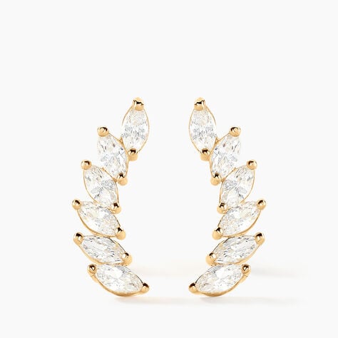 Bijoux D'oreilles Resa Or Jaune Oxyde De Zirconium - Ear cuffs Femme | Histoire d’Or