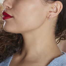 Creoles Dili Plaqué Or Oxydes De Zirconium - Boucles d'oreilles créoles Femme | Histoire d’Or