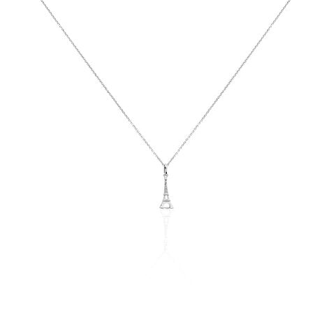 Collier Marceau Argent Blanc - Colliers fantaisie Famille | Histoire d’Or