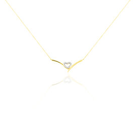 Collier Ilsabe Or Jaune Diamant - Colliers Coeur Femme | Histoire d’Or