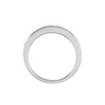 Demi-alliance Or Blanc  Valentine Diamant Synthetique - Bijoux Femme | Histoire d&rsquo;Or