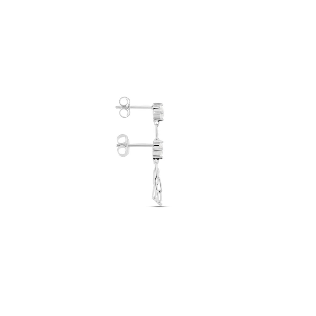 Bijou D'oreille Unitaire Nexus Argent Blanc Oxyde De Zirconium - Piercings d'oreilles Femme | Histoire d&rsquo;Or