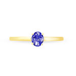 Bague Lily Or Jaune Tanzanite - Bagues solitaires Femme | Histoire d&rsquo;Or