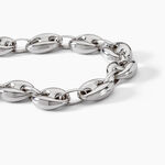 Bracelet Carrus Maille Grain De Cafe Argent Blanc - Bracelets cha&icirc;ne Homme | Histoire d&rsquo;Or