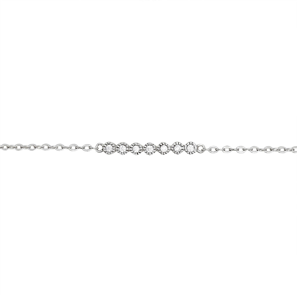 Bracelet Aryles Argent Blanc Oxyde De Zirconium - Bracelets Femme | Histoire d’Or