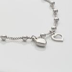 Cha&icirc;ne De Cheville Minia Argent Blanc - Cha&icirc;nes de cheville Femme | Histoire d&rsquo;Or