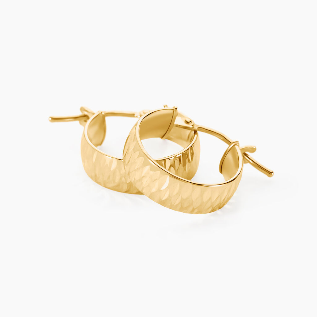 Créoles Asma Or Jaune - Boucles d'oreilles créoles Femme | Histoire d’Or
