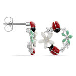 Boucles D'oreilles Pendantes Eliniane Argent Blanc Oxyde De Zirconium - Boucles d'oreilles fantaisie Femme | Histoire d&rsquo;Or