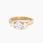 Bague Hilar Plaqu&eacute; Or Oxydes De Zirconium - Bagues solitaires Femme | Histoire d&rsquo;Or