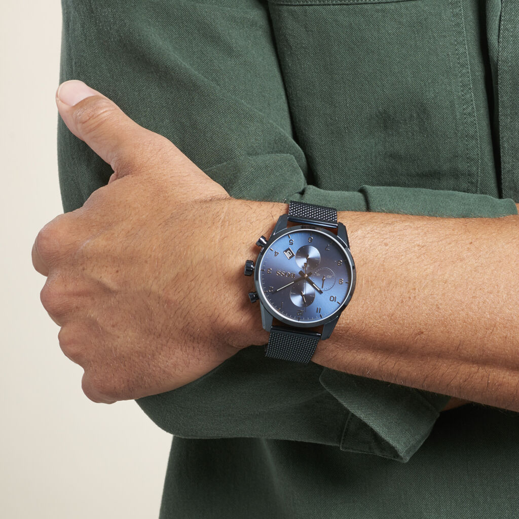 Montre Boss Skymaster Bleu - Montres Homme | Histoire d’Or