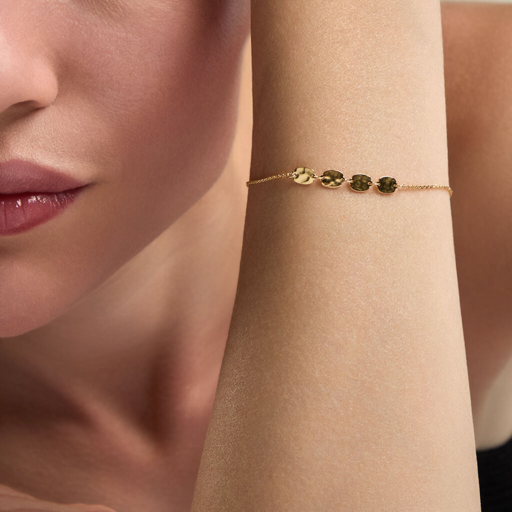 Bracelet Lueur Argent Dor&eacute; A L'Or 750/1000 - Bijoux sans pierre Femme | Histoire d&rsquo;Or