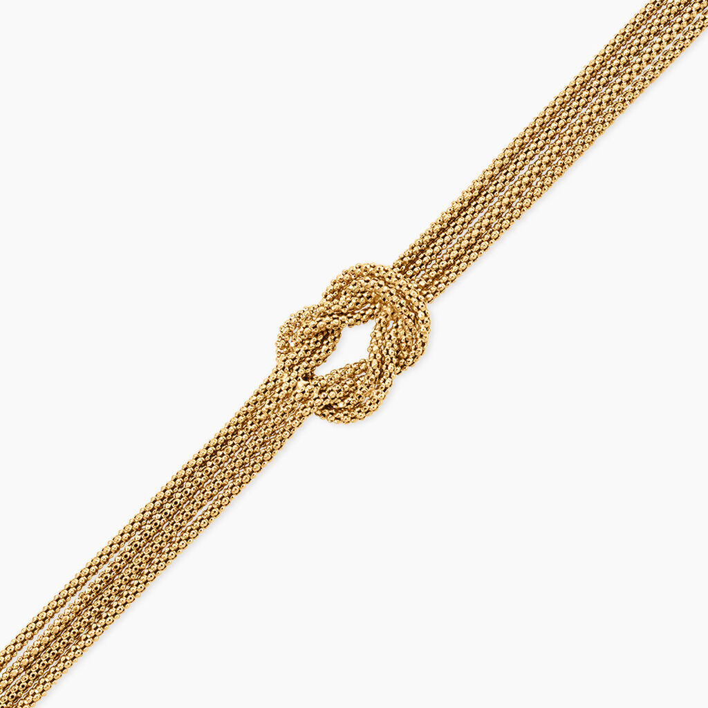 Bracelet Melena Argent Dor&eacute; A L'Or 750/1000 - Bijoux sans pierre Femme | Histoire d&rsquo;Or