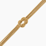 Bracelet Melena Argent Dor&eacute; A L'Or 750/1000 - Bijoux sans pierre Femme | Histoire d&rsquo;Or