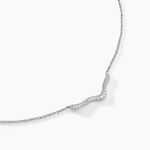 Collier Nandie Argent Blanc Oxyde De Zirconium - Colliers fantaisie Femme | Histoire d&rsquo;Or