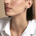 Boucles D'oreilles Pendantes Isalis Argent Blanc Oxyde De Zirconium - Boucles d'oreilles fantaisie Femme | Histoire d&rsquo;Or