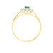 Bague Vladimir Or Jaune  Emeraude Diamants - Bagues solitaires Femme | Histoire d’Or