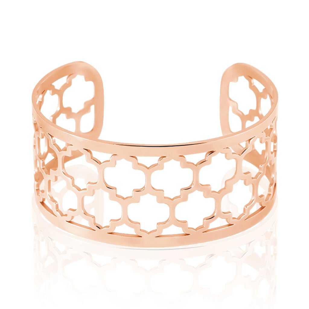 Bracelet Jonc Azemia Acier Rose - Bracelets joncs Femme | Histoire d&rsquo;Or