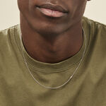 Cha&icirc;ne Imad Maille Gourmette Or Blanc - Chaines Famille | Histoire d&rsquo;Or